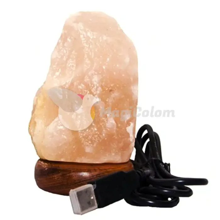 Lámpara Natural de Sal del Himalaya Usb