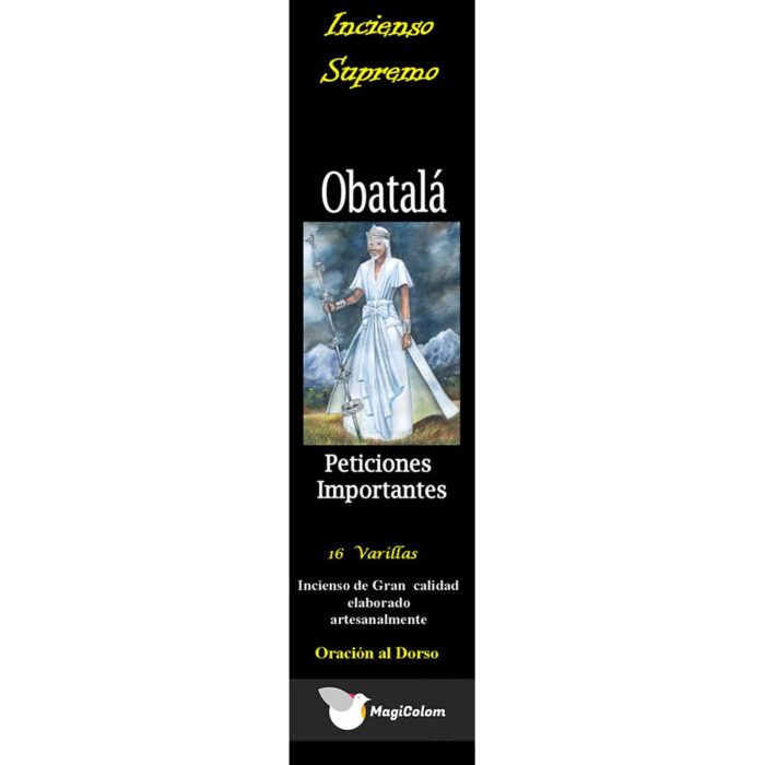 Incienso de santería Obatalá con oración