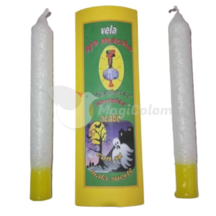 Velas Ajo Macho de sal Atrae lo Bueno