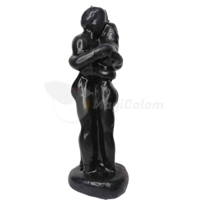 Pareja Entrelazada Negra Hombre Mujer 18cm.