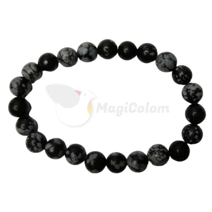 Pulsera de Obsidiana Nevada Elástica