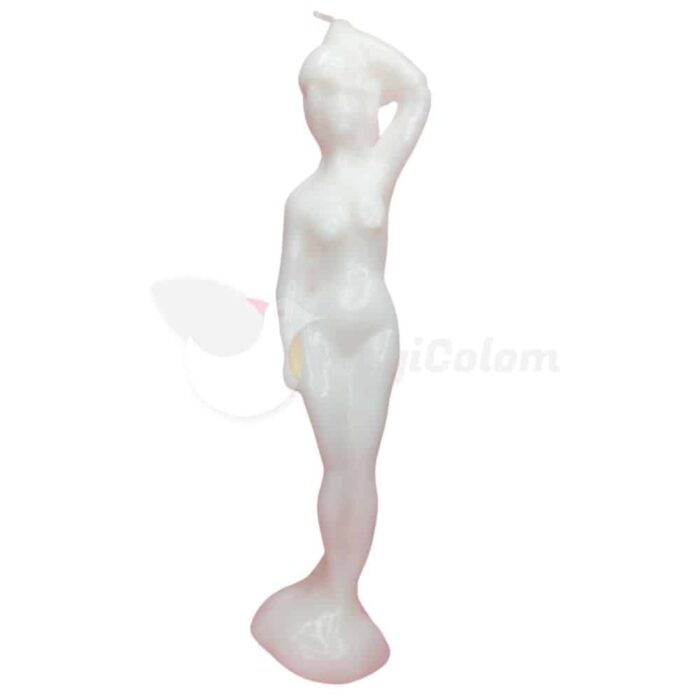 Vela Mujer Blanca Grande 20cm