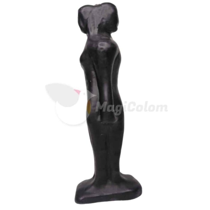 Vela Pareja de Separación Hombre-Mujer Negra. 18 cm