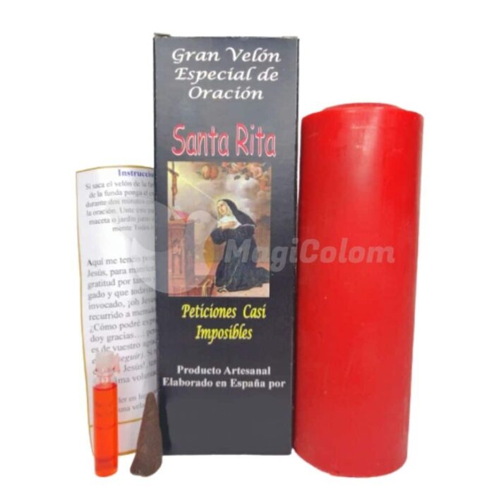 Velón con Oración Santa Rita